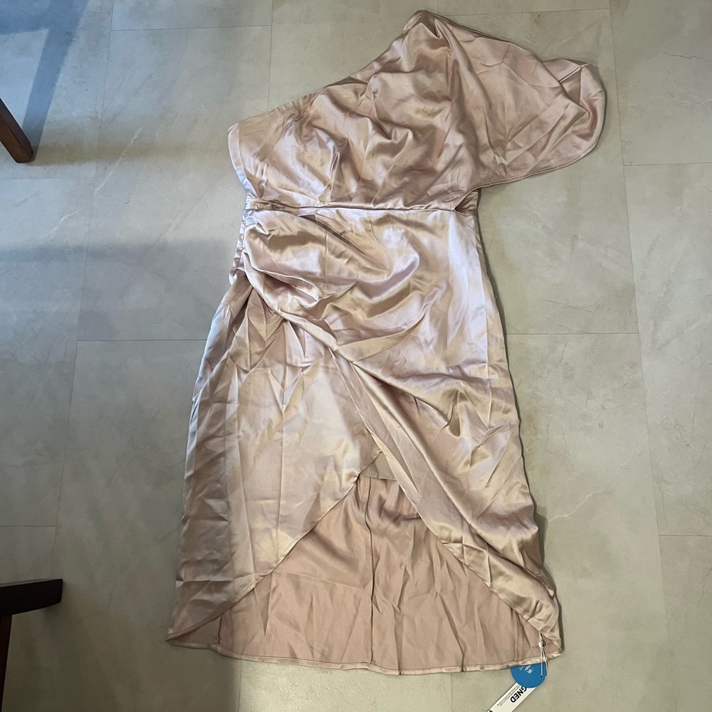 SILK LIKE off shoulder dress